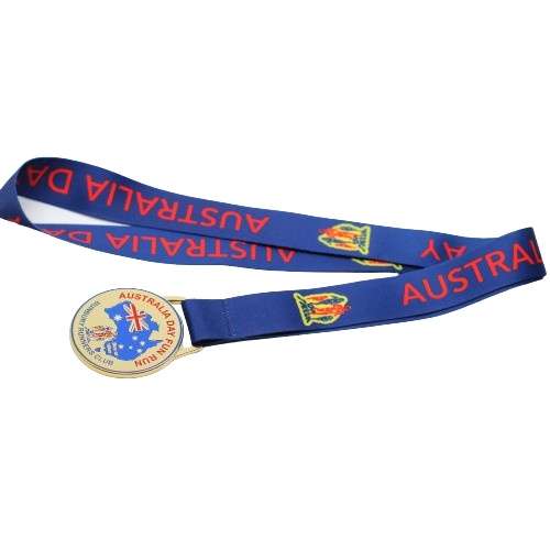 Medal with lanyard